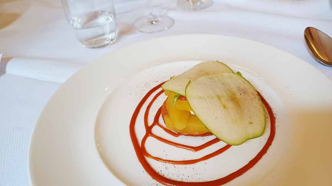 The circular dessert at the Lunch at the Circle lunch discussion